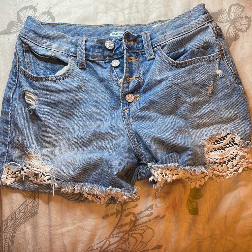 Old navy shorts, estimated original is $20, size 14 in girls